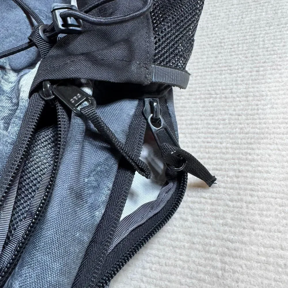 The North Face Jester Backpack Gray & White Tie Dye Marble Print SEE NOTE